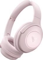 DOQAUS Bluetooth Headphones Over Ear, 70 Hours Playtime, Wireless Bluetooth Headphones with 3 EQ Modes, HiFi Stereo Foldable Bluetooth 5.3 Wireless Headphones for Travel, Office, Mobile Phone, PC Pink