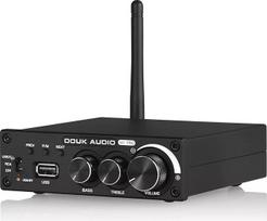Douk Audio 320 W Bluetooth 5.0 HiFi Amplifier Receiver 2.0 Channel Stereo Power Amplifier Subwoofer Amp Mini Class D Integrated Amplifier USB Music Player for Passive Speaker at Home (M1 PRO)