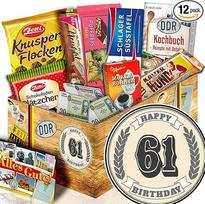 Dovana 61-ajam / Šokolado dėžutė VDR / 61-ojo gimtadienio dovanų idėjos