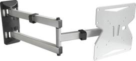 Drall S89S Universal TV Wall Mount - Swivelling and Tilting - TV Wall Mount for 3D HD LED LCD TVs - 15-50 Inch - VESA 75 100 200 x 100 200 Silver
