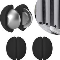 Dušo užuolaidų magnetai, niekada nerūdija dušo užuolaidų magnetai, silikonu dengti magnetai staltiesės magnetai, skirti langų uždangoms, dušo užuolaidoms, staltiesėms sustabdyti burbulus (juoda, 3 poros)