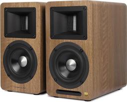 EDIFIER AIRPULSE A80 - 2.0 Bookshelf Speaker System (100W) with Bluetooth V5.0 (aptX), Ribbon Horn Tweeter for Precise and Clearest Highs, Versatile Connection Options, Includes Remote Control