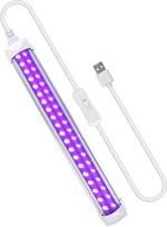 Eleganted UV LED juodos šviesos lempa, 10 W USB juodos šviesos lempa UV juoda šviesa vakarėliams, klubams, Helovinui, UV menui, UV gydymui, Kalėdoms, fluorescenciniams plakatams, neoninei šviesai
