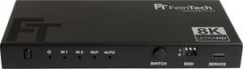 FeinTech SW212 HDMI 2.1 Switch 2 in 1 Out with HDMI Audio Extractor 4K 120Hz and Automatic Switching 8K 60Hz VRR ALLM Audio Splitter to Optical SPDIF Toslink and 3.5 Jack