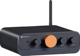 Fosi Audio HT4S Bluetooth Amplifier for Outdoor Speaker, 4 Channel Amplifier for Bass Shaker Sim Racing Cockpit, 4.1/5.0Ch Stereo Home Audio Receiver, AUX/Optical Input with Remote Control