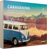FRANZIS 55115 "Caravaning" advento kalendorius, 1:24 mastelio VW Bulli T1 metalinis modelio rinkinys su 52 puslapių lydraščiu