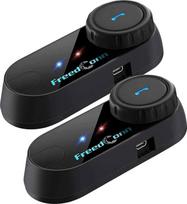 FreedConn T-Comvb Motorcycle Helmet Communication Headset, Bluetooth Intercom Speaker for Motorcycle / Riding / Skiing, 2 - 3 Rider Full Duplex Handsfree BT 800M 500M / 0.3MI
