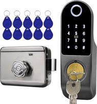 FTSTech Elektroninis Smart Lock Biometrinis pirštų atspaudų durų užraktas Virtualus slaptažodis Wechat QR kodas Pirštų atspaudų kortelės raktas užraktas namų saugumui Miegamasis