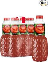 granini Drinking pleasure pomidorų (6 x 1 litras), 100% sultys ir jūros druska, pomidorų sultys, natūralios, veganiškos, su užstatu