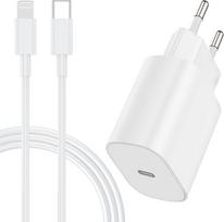 Greitasis įkroviklis, 20 W USB C įkroviklis su įkrovimo kabeliu, 2 m originalus, C tipo įkrovimo kištukas, maitinimo adapterio maitinimo šaltinis su 6 pėdų "Lightning" kabeliu, skirtas "Apple iPhone 13/12/11/14 Pro Max/X/X/XR/XS/8/Mini/iPad