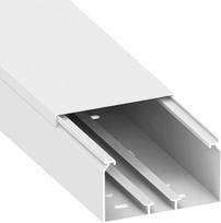Habengut CC10116 Kabelių kanalas su montavimo anga pagrinde 60 x 110 mm PVC Spalva: balta Ilgis 1 m
