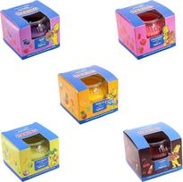 Haribo Small Scented Candle in Glass, Set of 5 Candles in Gift Box, Small Scented Candle with Burning Time of up to 20 Hours, 5 Fragrances for Home, Gift Idea