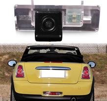 HD Night Vision Rear View Camera Replacement for BMW Mini Cooper Estate Saloon R55 R56/Convertible Convertible R52/Cabriolet R57/Coupe R58/Roadster R59/S Hardtop R56/one Ray G 55kw/License Plate Light