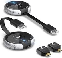 HDMI Wireless, Wireless HDMI Transmitter and Receiver 4K Decoding, 165FT/50M Wireless HDMI Radio Transmission 5G Wireless HDMI Extender for Streaming Video Audio from Laptop/PC/Camera to TV/Projector,