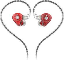 Hidizs MS1-Galaxy Hochleistungs-In-Ear-Monitore mit dynamischem Dual-Magnetkreis-Treiber, rot (OHNE MIC)