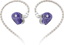 Hidizs MS2 Hybrid Dual Driver HiFi Earphones, 3.5mm In-Ear Monitor Headphones, High Resolution Audio IEMs with Detachable Cable 0.78mm 2 Pin for Android Smartphones iPhone Audio Player