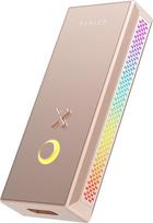 Hidizs S10 Single-Ended & Balanced MQA Dongle, MQA 16X, PCM 32bit/384kHz, DSD256, Portable Audio Decoding Amplifier with RGB LED Light for Android, Windows, Mac OS, iPad OS, iOS (Rose Gold)