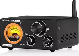 HiFi Bluetooth TPA3255 Digital Amplifier VU Meter Turntable Stereo Amplifier (ST-01 Plus)