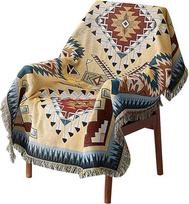 HOORDRY Boho antklodė Sofa Throw Blanket 130 x 180 cm Megzta pūkinė antklodė Cuddly Blanket Sofa Blanket Couch Blankets Throw Blanket for Bed, Couch and Chair