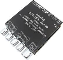 Hsthe Sea Bluetooth Subwoofer Amplifier Board HiFi Stereo 2.1 with H?Hen and Bass Control 50W x 2 + 100W DC 12V-24V Audio Power