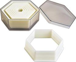 Ibili 784204 Cookie Cutters Hexagon Smooth
