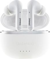Intenso White Buds TWS True Wireless Headphones T302A with Active Noise Cancelling and up to 35 Hours of Music Playback, Small