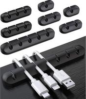 Kabelių laikiklis, kabelių spaustukai, 8 kabelių organizatorių rinkinys, lipnūs kabelių spaustukai, kabelių valdymo priedai, USB įkrovimo kabelis, kabelių laikikliai biurui, stalui