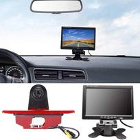 Kalakus HD 7 Inch Monitor+ in 3rd Brake Light Brake Light Reversing Camera Parking Aid Kit for Peugeot Expert 2007-2016/Fiat Scudo 2007-2016/Citroen Jumpy 2007-2016
