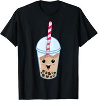Kawaii Boba pieno arbata Cute Classic Bubble Tea Lover Dovanų marškinėliai