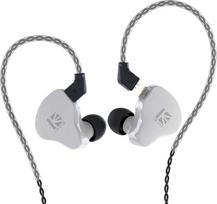 KBEAR KS1 In-Ear Headphones, Super Bass Boost In-Ear Monitor, Wired Earphones, Stereo Headphones, Noise Cancellation, Dual Magnetic Switch, Dynamic Detachable Cable (Without Mic, White)