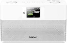 KENWOOD CR-ST80DAB Bluetooth Speaker with Stereo Radio with Dab+, Large Dimmable Colour Display with Menu Navigation, Alarm and Timer