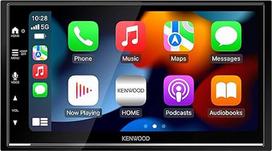 KENWOOD DMX7722DABS Skaitmeninės medijos AV imtuvas su belaidžiu "CarPlay" ir "Android Car" (4 x 50 W, DAB+/FM, BT, 3 x išankstinis išėjimas 2,5 V, USB, "iPod" / "iPhone" valdymas)