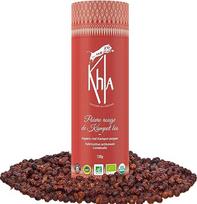 Khla - Kampot Ekologiški raudonieji pipirai, 120 g, raudonųjų pipirų grūdeliai, sveiki ekologiški - Grand Cru, saldūs ir vaisiniai - virtuvės ingredientas - tiesiogiai iš gamintojo - raudonieji grūdai, skirti malti - iš Kambodžos