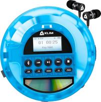 KLIM Nomad CD Player Bluetooth - Portable CD Player Discman with Long Lasting Battery - Includes Headphones - CD-R, CD-RW, MP3 - With TF Reader, Radio FM - Ideal for Cars - Portable CD Player Diskman