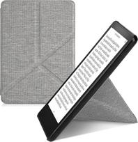 kwmobile dėklas, suderinamas su "Amazon Kindle Paperwhite" (11th Gen - 2021) - medžiaginis elektroninės skaityklės apsauginis dėklas - šviesiai pilkas
