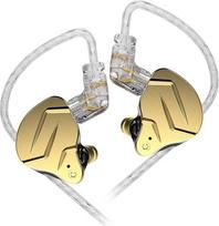 KZ ZSN PROX HIFI Earphones Balanced Armature Driver Hybrid Technology 1DD 1BA Comfortable Headphones with Ear Noise Cancelling (Blue, Microphone)