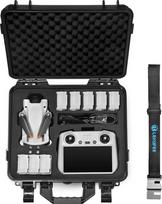 LEKUFEE DJI Mini 4 Pro/DJI Mini 3 vandeniui atsparus dėklas, juodas, lagaminas