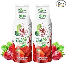 Lengvas mažai angliavandenių turintis fitneso sirupas braškių Frutta Max Light be cukraus su stevija 60 % vaisių kiekis 2 vnt. (2 x 500 ml)