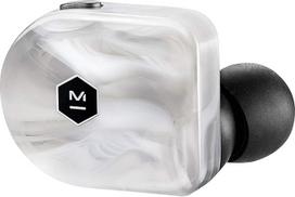 Master & Dynamic True Wireless Headphones (3.5 Hours Battery Life per Charge, Precious Metal Charging Case, IPX4) White Marble