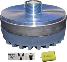 MASTER AUDIO 1 Driver DR8 Tweeter Compression 300 Watt RMS 600 Watt Max Thread 3.44 cm for Horns 8 Ohm 109 dB Coil 5.20 cm 1 Piece + Capacitor and 3 Free Stickers