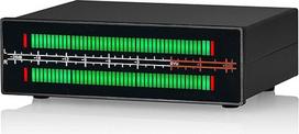 MIC+LINE Dual Channel LED Sound Level Meter Screen Display Music Spectrum Stereo RCA 3.5 mm AUX Audio Adapter Splitter