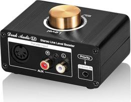 Mini Stereo Line Level Booster Amplifier Audio Preamp for MP3, iPod, iPad, iPhone, 20 dB Gain + Volume Control