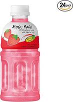 Mogu Mogu Mogu Fruchtsaft mit Nata de Coco, 300 ml, Erdbeere, 24 Stück