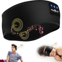 MUSICOZY "Bluetooth" miego ausinės, miego ausinės, šoninio miego ausinės, belaidės sporto ausinės, galvos juosta, 16+STD, skirtos jogai, treniruotėms, kelionėms, nemigai, technikos prietaisai vyrams / moterims