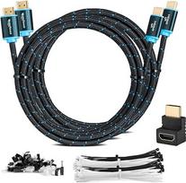 MutecPower HDMI Cable 2.0 High Speed with Ethernet 4Kx2K/60HZ Ultra HD 2160p/Full HD 1080p 3D/ARC/CEC 3x Shielded Cable 5 m Black 5 m Pack of 2