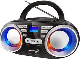 Nešiojamasis CD grotuvas LED disko žibintai Boombox CD/CD-R USB FM radijas AUX-In ausinių lizdas 20 atminties lizdų Vaikų radijas CD radijas CD radijas Stereo kompaktiška sistema