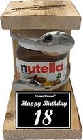 Nutella dovana 18-ojo gimtadienio dovana Nutella dovana - geležinis rezervinis šaukštas Nutella - juokinga dovanų idėja Dovanų rinkinys Nutella mėgėjams - HB 18-asis gimtadienis