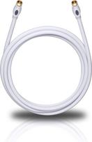 Oehlbach Transmission Plus S - OFC Sat-Kabel, Antennenkabel für Satellit und Sky Receiver - F-Stecker m/m, DVB-S/S2, HDTV, 4k UHD - 2,20m weiß