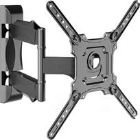 ONKRON Wall Mount TV Swivelling for 32-65 Inch TV up to 35 kg, Universal TV Wall Mount Extendible & Tiltable 100 x 100-400 x 400 VESA TV Swivel Arm/TV Mount Wall Black M4-B
