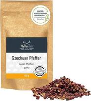 Original Szechuan raudonieji pipirai, Szechuan pipirai, sveiki, rankomis skinti 100 g Pfefferdieb®